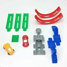 Carrinho Lancador Pista 360 Graus Brinquedo Infantil Montar Divertido Educativo