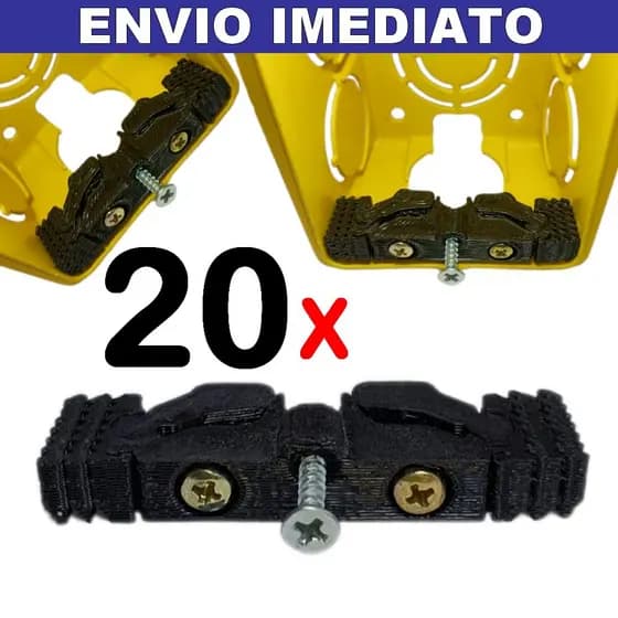 Kit 20 Reparo De Aba De Caixinha de Luz 4x2 Caixa Tomada e Interruptor