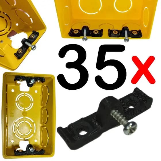 35 Reparo De Aba De Caixinha 4x2 4x4 Parede Interruptor (ENVIO IMEDIATO)