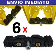 6 Reparo Tomada 4x2 Universal Reparo De Aba De Caixinha interruptor Tomadas (ENVIO IMEDIATO)