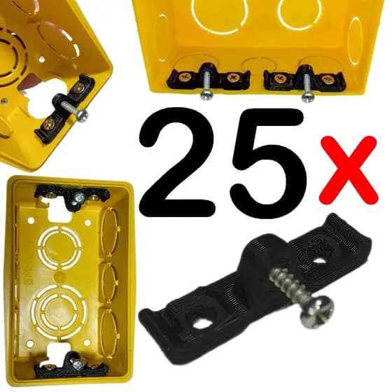 Kit 25 Reparo De Aba De Caixinha de Tomada Luz 4x2 4x4 Interruptor