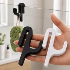 Kit 2 Gancho de banheiro para box vidro 8 a 10mm para roupas toalhas roupões organizador