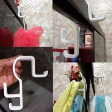 Suporte Gancho Porta Toalha Para Box Triplo Banheiro Roupa Bolsa Roupão