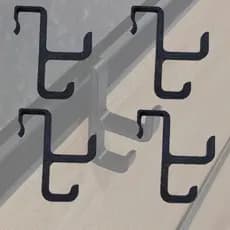 Kit 4 Ganchos Porta Armários Gavetas De Cozinha Quarto Banheiros Lavanderia