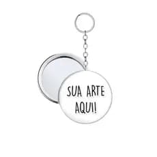 30 Espelho Chaveiro Personalizado Qualquer tema