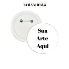 50 Bottons Personalizado  3,5cm Boton Botons Botão Broche
