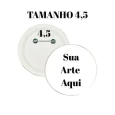 25 Bottons Personalizado 4,5cm Boton Botons Botão Broche Pin