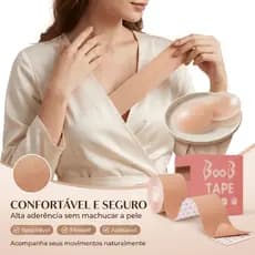 Sutiã Adesivo Fita Levanta Seios Boob Up Tape 5 Metros Cobertura de Mamilo Adesiva Invisível