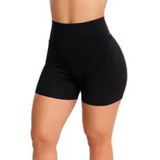 Short Feminino Suplex Cintura Alta Fitness Academia Compressão Confortável