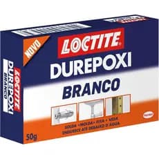 Durepoxi Branco 50 Gramas Massa Resina Adesivo Epóxi Para Mármore Metal Vidro Madeira Loctite