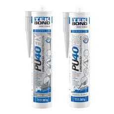 Adesivo Silicone PU 40 Fix Selante Branco ou Cinza Cola PU Com Aplicador 387G TekBond