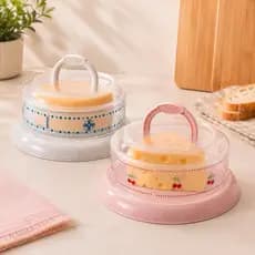 Queijeira Decorada Tampa Rosca E Alça Porta Queijos Plástico Servir Decoração Mesa Posta Organização Geladeira Plasútil