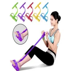 Extensor Tensão Forte Faixa Elástica 2 Elásticos Exercícios Treino Academia Ginástica