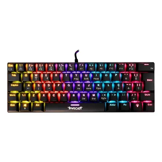 Teclado Mecanico Tgt Sherman V3 C1 Rainbow Abnt2 S/ Vermelho