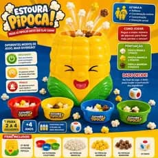 Brinquedo Divertido Jogo Estoura Pipoca Presente Game para toda família