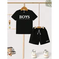 Camiseta + Short Conjunto Infantil Boys Moda Teen Kids Bolso Lateral