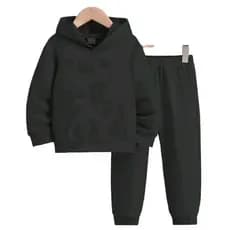 Conjunto Moletom Infantil Liso Masculino e Feminino Pelúciado com Capuz Blusa e Calça Infantil Algodão