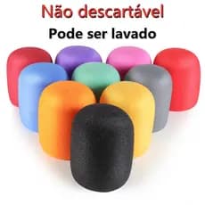 Espuma para microfone capa microfone - Não descartável -Pode ser lavado -anti puff