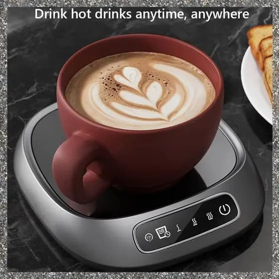 CoffeeMug Aquecedor De Copo De Mesa Com Desligamento Automático E Temporizador Inteligente Alimentado Por USB Termostato