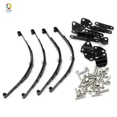 4 Pcs 1/10 Molas Folha Set Para D90 RC Crawler Carro Peças Preto