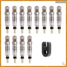 feidan033 . br # 12PCS Válvula Presta Núcleo De Latão Ferramenta MTB Tubos De Bicicleta De Estrada Reparo De Pneus Peças De Serviço De Ar Com