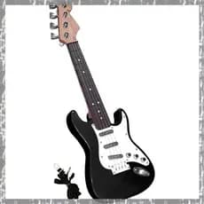 [Tanqr] Brinquedo De Guitarra De 17 Polegadas Para Crianças , Instrumentos Musicais Elétrica De 4 Cordas Instrumento Ele