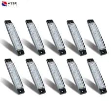 10 Pcs Luzes De Barco Marítimo , 12V 24V À Prova D'água Faixa De Navegação Interior Luz De Deck Transom Step Cockpit Lighting , E