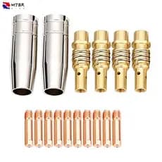 Bicos De Solda Mig Para Máquina De 16 Pcs Ponta De Ouro Dicas De Contato-0.8mm