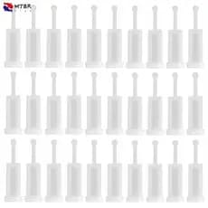 30Pcs Filtros Universais De Spray Para Ferramentas De Pulverização Descartáveis De Alimentação Por Gravidade HVLP De Tinta De Malha Fina , Brancos