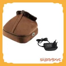 Ue Plug Aquecido Massagem Sapatos Pé Mais Quente Inverno Alto Top Interior Elétrico Bota De Sistema De Aquecimento Domés
