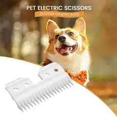10 Pçs / Lote Substituível Cerâmica 18 Dentes Pet Cerâmica Cortador De Lâmina De Corte Para Oster A5 Series