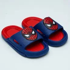 Chinelo Nuvem Slide Infantil Masculino Aranha Ultra Confortável Azul ou Preto