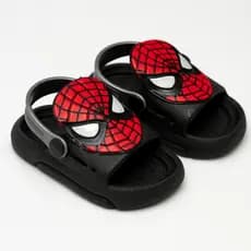 Chinelo Slide Infantil Masculino Aranha Com Tira Atrás Super Confortável