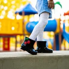 Galocha Leve Impermeável Cano Médio Infantil Feminina Menina Confortável Antiderrapante Crianças Chuva Antiderrapante