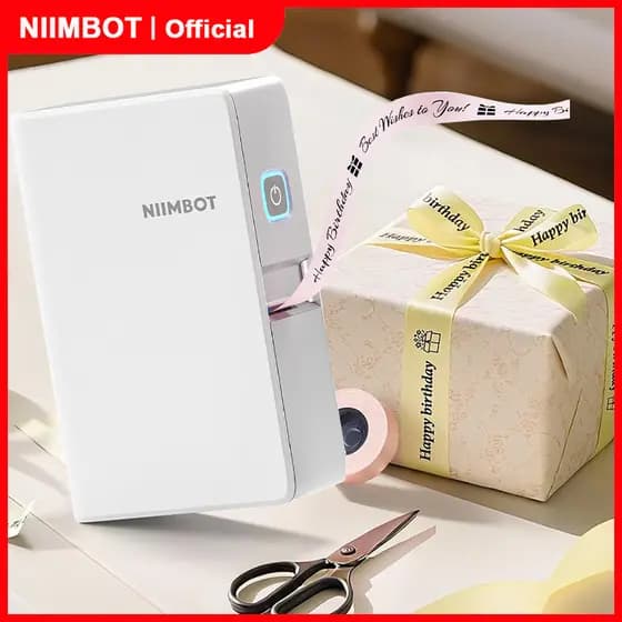 Impressora De Etiquetas De Fita De Cetim NIIMBOT N1 Máquina Transferência Térmica Inteligente De Meia Polegada