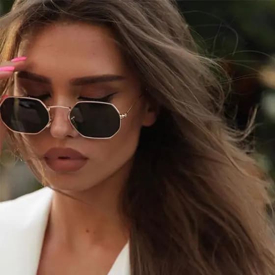 Metal Pequeno Quadrado Do Vintage Óculos De Sol Das Mulheres Marca De Luxo Retro Vermelho Retângulo Preto Feminino Uv400 Oculos