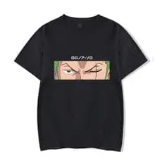 Camiseta Unissex Algodão Anime One Piece Zoro Eyes De Algodão