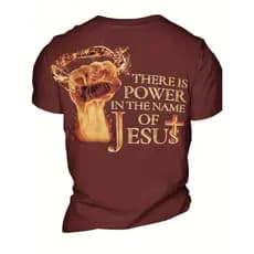 Camiseta Casual Básica Cristã Camisa Evangélica Jesus Power