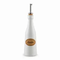 Galheteiro Porcelana Branco 300ml ou 350ml Porta Azeite Óleo Vinagre Bico Dosador 1° Linha