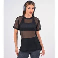 Blusa Camisao de Arrastão Fitness para Academia e Malhar