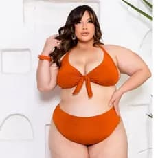 Conjunto de Biquini  Laço Calcinha ou Sutiâ - Estilo Croopd - Bojo Removivel- Alça Finas Plus - Tamanhos  46 48 50 52 54