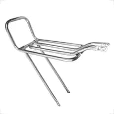 Bagageiro Bike Garupa Bicicleta Aro 20 24 26 Tubular Rabetão Reto Cromado Preto