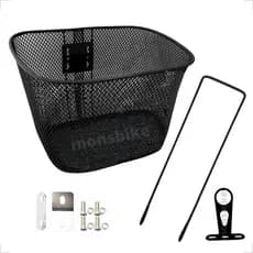 Cesta Grande de Transporte Bicicleta Aro 24/26 Cestinha Reforçada Tamanhos P M e G Bike