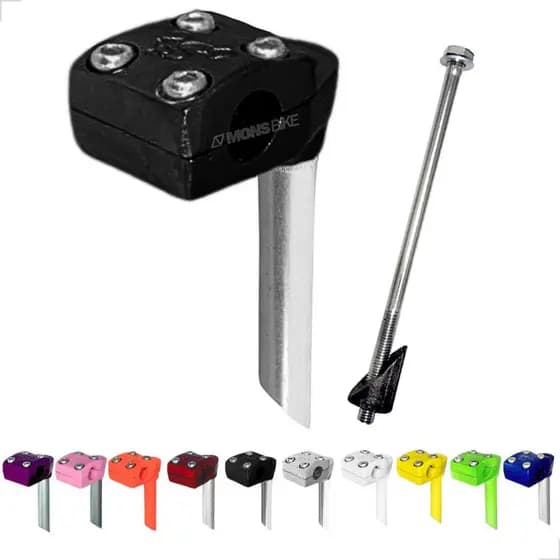 Suporte Guidão 22,2 Mesa Mesinha Bicicleta Stand Cross + Expander Diversas Cores