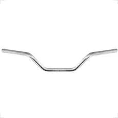 Guidão Bike Mtb Poti 680mm X 22,2mm Preto Ou Cromado Bicicleta Curvado