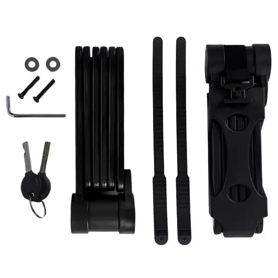 Cadeado Dobrável Articulado Inviktus Hexa Lock Anti Furto Para Bike Bicicleta E-bike Moto C/ Suporte
