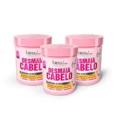 Combo Com 3 Máscara Desmaia Cabelo Forever Liss 950g