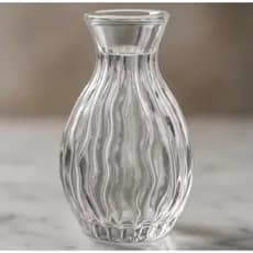 Kit 10 Vasos Vasinhos De Vidro Transparente Com Detalhes 100ml - 11cm Altura