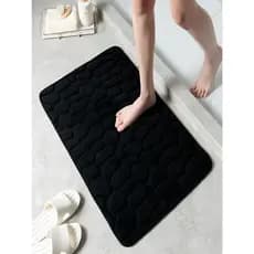 Tapete de Porta Para Banheiro Estampa Pedra 60 cm Fino