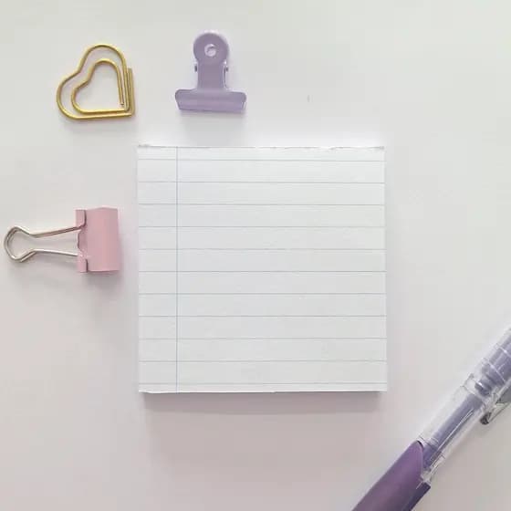 Bloco de notas Decorativo - Pautado - Várias cores para Bujo, Bullet e colagens